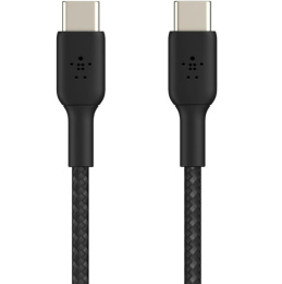 Кабель Belkin BoostCharge Braided 60W USB-C To USB-C 2.0 Cable. Длина: 0,15м. Цвет: черный