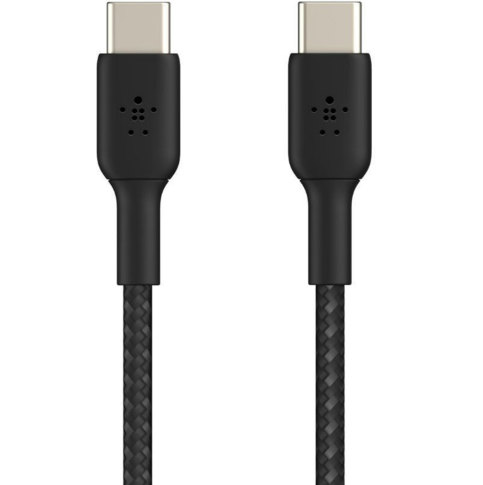 Кабель Belkin BoostCharge Braided 60W USB-C To USB-C 2.0 Cable. Длина: 0,15м. Цвет: черный