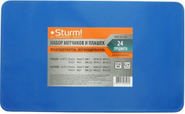 Набор метчиков и плашек STURM! 1065-03-S24 в компл.:24 предмета жесткий кейс