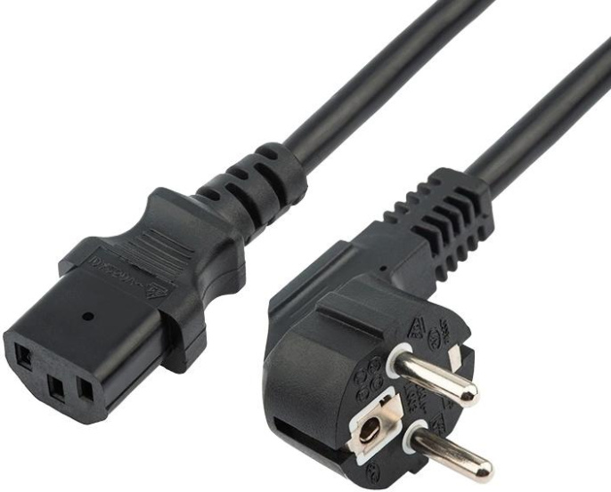 Шнур питания Rexant (11-1121) C13-Schuko проводник.:3x0.75мм2 1.8м 220В 6А черный