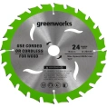 Диск пильный по дереву для циркулярной пилы 184x20 мм, 24T GreenWorks 2943407