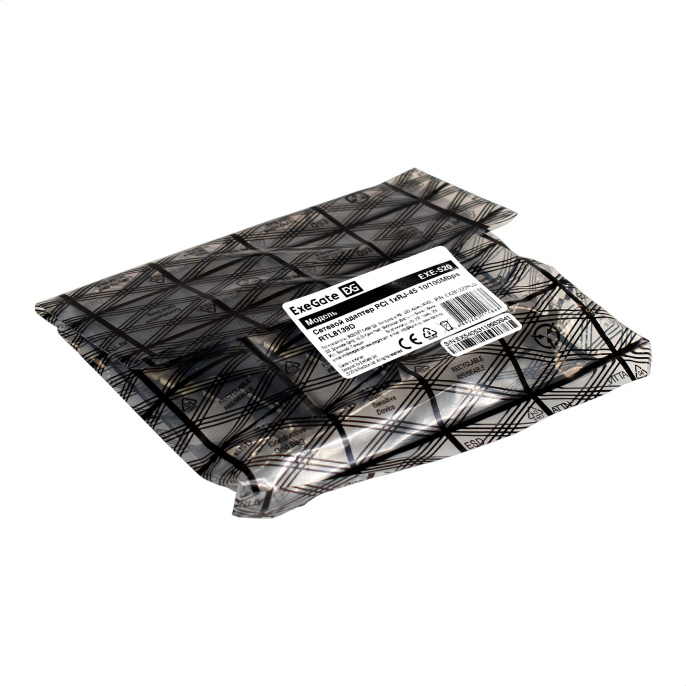 Сетевой адаптер ExeGate EXE-520 (PCI v2.2, 1xRJ45, UTP 10/100Mbps, Realtek Chipset RTL8139D) EX281223RUS