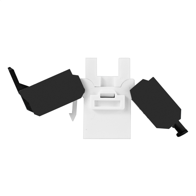 Модуль-вставка Keystone Jack RJ-45 ExeGate KJ-8P8C-U-C6-180-TL (Кат.6, неэкранированная, 180 градусов, IDC Toolless (без инструмента)) EX297342RUS