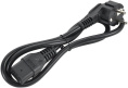 Шнур питания ITK (PC-C19D-1M) C19-Schuko проводник.:3x1.5мм2 1м 230В 16А черный