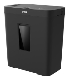 Уничтожитель бумаг Deli ET021,  с автоподачей,  P-4,  4х25 мм, 8 лист. одновременно, 12л