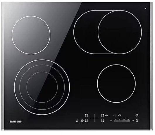 Электрическая варочная поверхность Samsung NZ64T3536DK/WT, конфорок: 4 шт.,  стеклокерамика,  независимая, черный