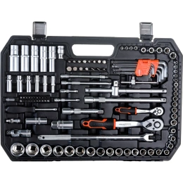 Набор автомобильного инструмента Gigant 143 предмета, Сталь Cr-V, GAS 143