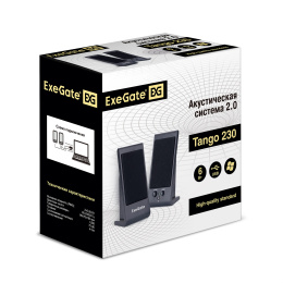 Акустическая система 2.0 ExeGate Tango 230 питание USB, 2х3Вт Вт RMS , 80-20000Гц, черный, Color Box EX287056RUS
