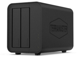 Внешний корпус для жёстких дисков TerraMaster D2-320 DAS tower/JBOD,RAID0,1/up to 2 SATA 3,5' or 2,5' /1xUSB3.1 Type-C gen2/1xPS/1YW