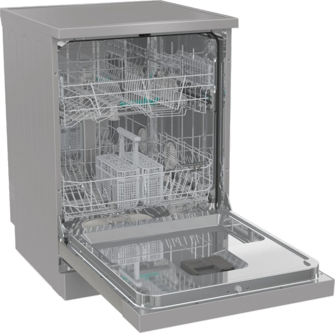 Посудомоечная машина Gorenje GS642E90X 2 корзины , полноразмерная, напольная, 59.9см, загрузка 13 комплектов, серебристая
