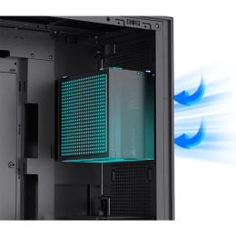 Корпус без блока питания Case JONSBO D41 STD, Midi-Tower, TG, no fan, 1xUSB-A 3.2 + 1xUSB-C 3.2, ATX, mATX Black (D41 STD Black)