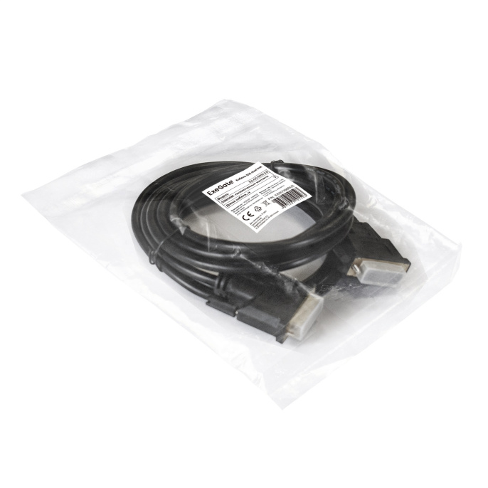 Кабель DVI dual link ExeGate EX-CC-DVI2-3.0 (25M/25M, 3м, позолоченные контакты) EX257295RUS