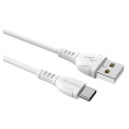 BOROFONE BX51/ USB кабель Type-C/ 1m/ 3A/ White (B-43947)