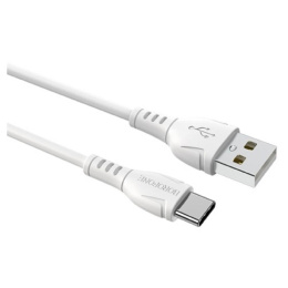 BOROFONE BX51/ USB кабель Type-C/ 1m/ 3A/ White (B-43947)