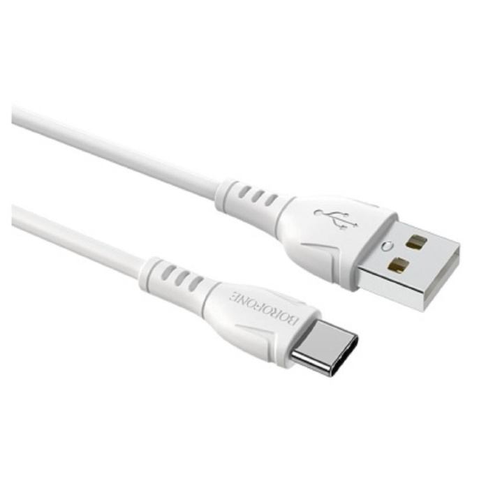 BOROFONE BX51/ USB кабель Type-C/ 1m/ 3A/ White (B-43947)