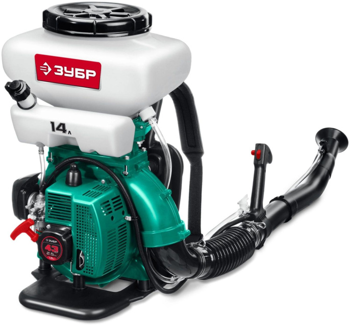 Опрыскиватель Зубр Мастер ОПБ-14-43 бенз. ранц. 14л зеленый