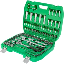 Набор инструментов INTERTOOL 1/2" & 1/4" 108ед., Cr-V ET-6108SP