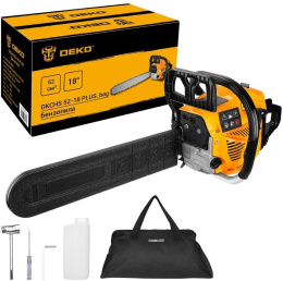 Бензопила Deko DKCHS 52-18 PLUS 3.8л.с. дл.шины:18" 45cm 085-2003