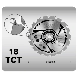 Дисковая пила Ryobi ONE+ R18CSP-0 5133002628