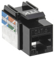 ITK Модуль Keystone Jack кат.6 UTP 110 IDC 90 град, чёрный (CS1-1C06U-11-09)