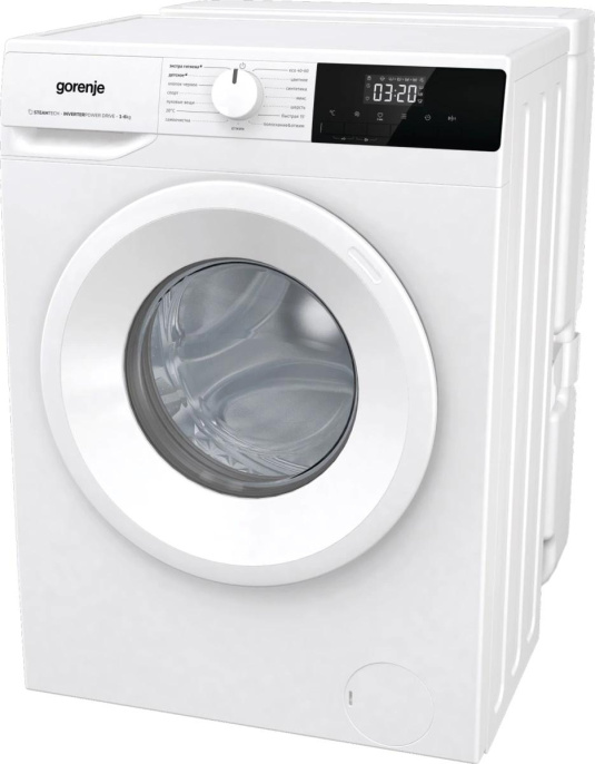 Стиральная машина Gorenje W2NHPI62SCSIRV, с внешним баком, с фронтальной загрузкой, 6кг, 1200об/мин, с паром, инверторная