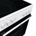 Электрическая плита Gorenje GEC6A11WG, стеклокерамика, без крышки, белый