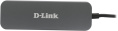 Разветвитель USB-C D-Link DUB-2340 4порт. черный DUB-2340/A1A