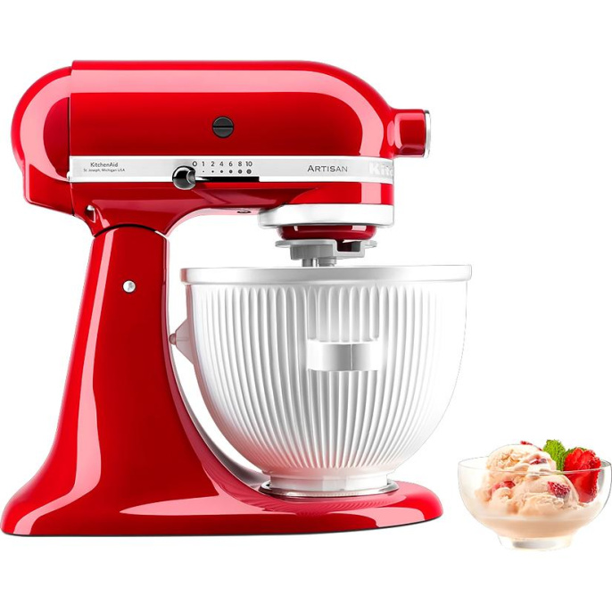 Насадка для мороженого KitchenAid Мороженица для миксеров с чашей 4.8 / 6.9 л (5KSMICM)