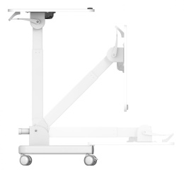 Стол для ноутбука Cactus VM-FDS109, с регулировкой высоты, МДФ, белый