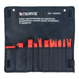 Набор приспособлений для демонтажа декоративных панелей салона автомобиля, 11 предметов Thorvik AURTS11 52798
