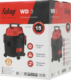 Строительный пылесос Fubag WD 3 1200Вт черный