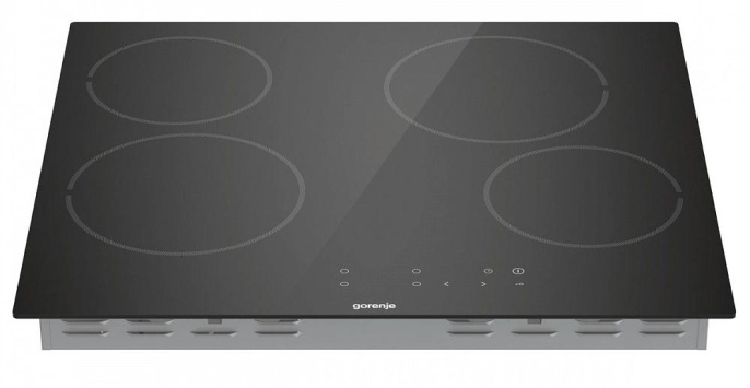 Электрическая варочная поверхность Gorenje ECT64BSCE, конфорок: 4 шт., стеклокерамика, независимая, черный