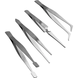 Набор нержавеющих пинцетов vertextools 4 предмета 0032-4