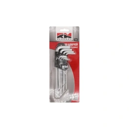 Набор шестигранных ключей REDMARK 1.5, 2, 2.5, 3, 4, 5, 6, 8, 10 мм, 9 шт. RM91101