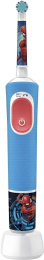 Электрическая зубная щетка Oral-B Vitality Pro 103 Kids Spiderman D103.413.2K для детей, тип зубной щетки: вращательная, режимы чистки зубов: ежедневный уход, деликатный, источник питания: аккумулятор