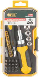 Набор отверток с насадками  FIT 56385, 41 предмет, в жестком кейсе