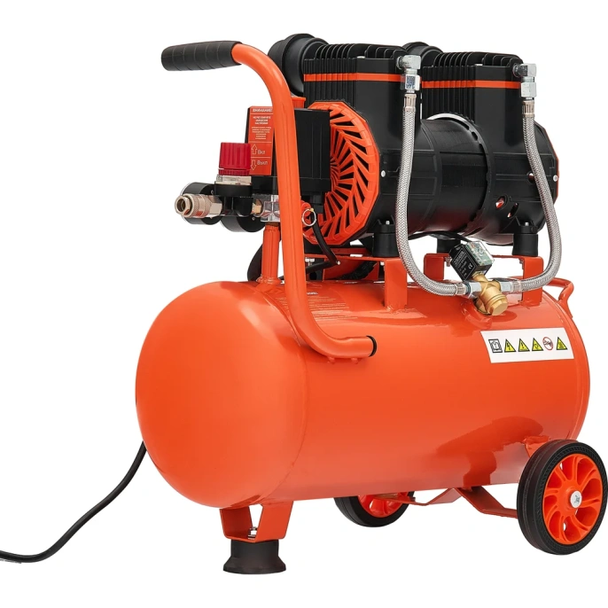 Безмасляный малошумный компрессор Gigant (25 л; 8 бар; 225 л/мин) GSWK-25/1400