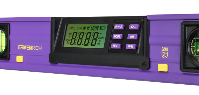 Цифровой уровень Ermenrich Verk LY40, фиолетовый