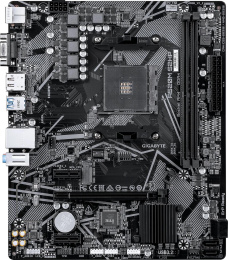 Материнская плата Gigabyte A520M S2HP Soc-AM4 AMD A520 2xDDR4 mATX AC`97 8ch 7.1 GbLAN RAID+VGA+HDMI+DP