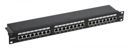 Патч-панель ITK (PP24-1UC5EF-K05-G) 19" 1U 24xRJ45 кат.5E FTP