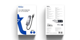 NETAC USB-концентратор Netac USB Hub WF11, USB-A to USB3.0*4 repl. NT08WF11-30GR WF11GYCN
