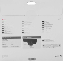 Коврик для мыши HAMA H-54171 (S) черный, джерси, 223х183х3мм [00054171]