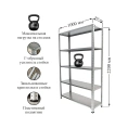 Стеллаж IRONMEBEL Optimus Lite 2200x1000x500 мм., 5 полок M-СУЭ2200x1000x500