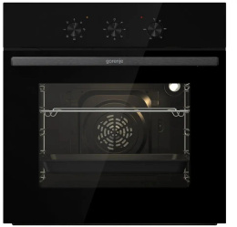 Духовой шкаф электрический Gorenje BO6725E02NBG, 77л, дверца с 2 стеклами, черный