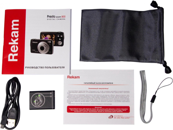 Фотоаппарат Rekam Presto zoom 800 черный 21Mpix Zoom8x 2.7" 1080p SDHC/MMC CMOS IS el 3.8minF/Li-Ion/case