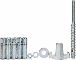 Комплект крепежных элементов для стойки Bosch S500A 6шт 2.607.000.745 5хдюбели анкера+кронштейн, для крепления в кирпичной кладке 20 мм