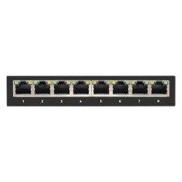 Коммутатор неуправляемый ExeGate EDGS-1008D 8-портовый гигабитный UTP 10/100/1000 Base-T, металлический корпус, с функцией энергосбережения Green Ethernet Technology , настольный/настенный EX298694RUS