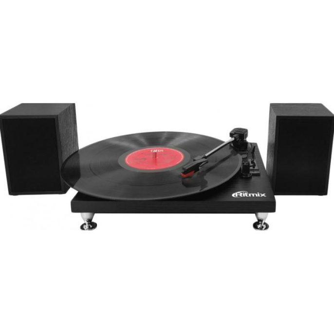 Виниловый проигрыватель Ritmix LP-240, частично автоматический, черный [80001175]