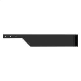 Полка консольная 19" ExeGate ECCS-2U550-B перфорированная, глубина 550мм, крепление 19" 2U, для напольных шкафов и стоек глубиной 800мм/1000мм, нагрузка до 15кг, цвет черный RAL9004 EX301498RUS