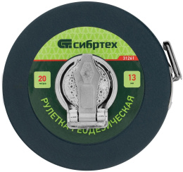 Рулетка геодезическая СИБРТЕХ 31261,  20м x13мм